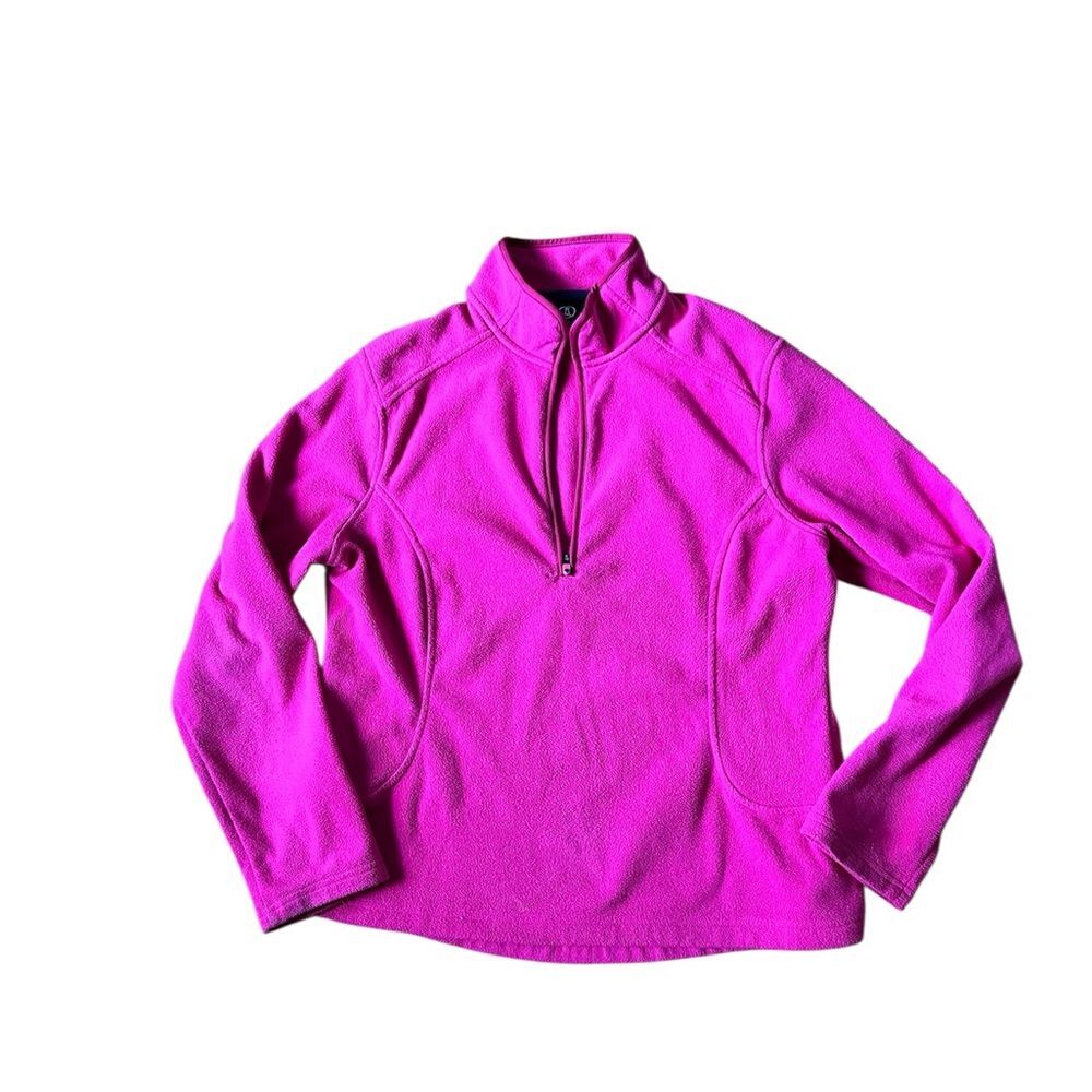 Lands' End Pink Quarter-Zip Pullover